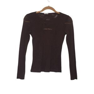 Byblos blu long sleeve shirt size small